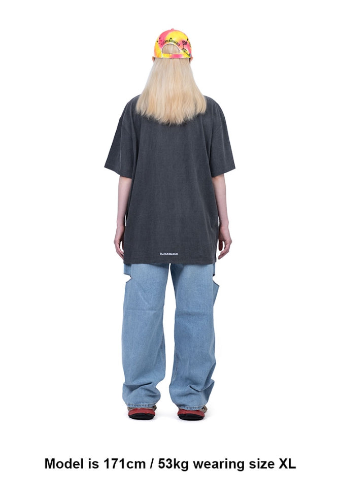ブラックブロンド(BLACKBLOND) BBD Maria Pigment T-Shirt (Charcoal)