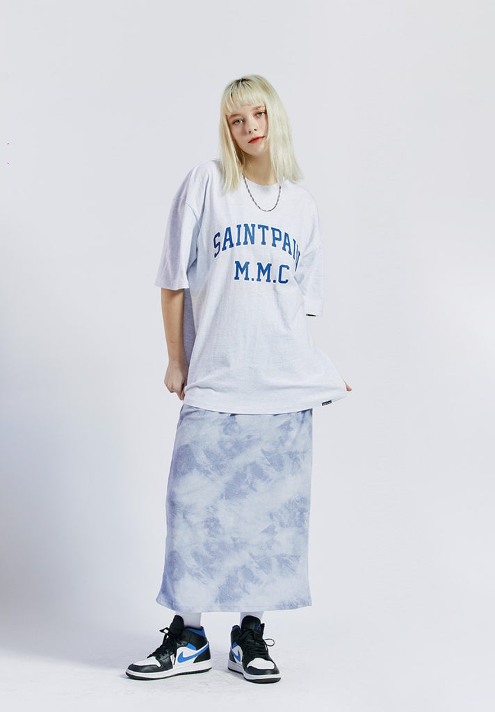 セイントペイン(SAINTPAIN) SP SAINT ARCH LOGO T SHIRTS-ASH MELANGE
