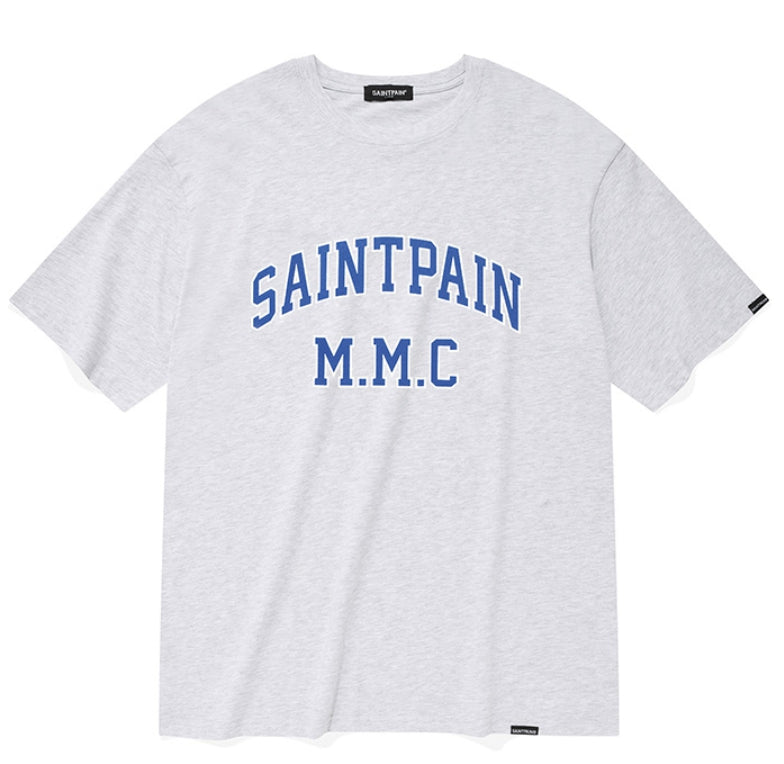 セイントペイン(SAINTPAIN) SP SAINT ARCH LOGO T SHIRTS-ASH MELANGE