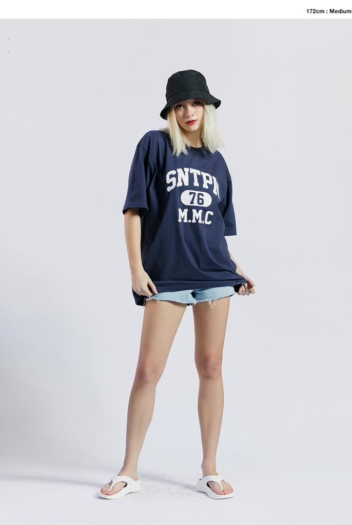 セイントペイン(SAINTPAIN) SP SNTPN LOGO T SHIRTS-NAVY