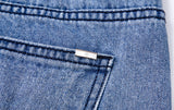 ブラックブロンド(BLACKBLOND) BBD Basic Drawstring Overfit Denim Pants (Blue)