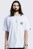 セイントペイン(SAINTPAIN) SP BENEDICT LOGO T SHIRTS-ASH MELANGE