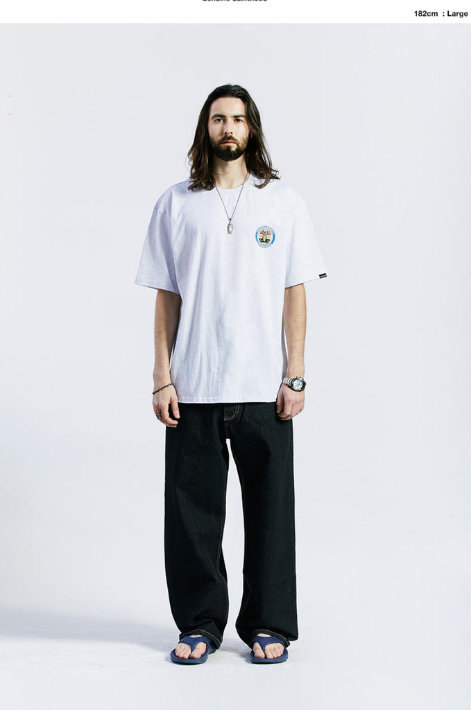 セイントペイン(SAINTPAIN) SP BENEDICT LOGO T SHIRTS-ASH MELANGE