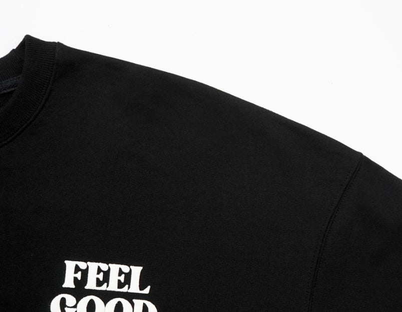 STIGMA(スティグマ)  22 FEEL GOOD OVERSIZED HEAVY SWEAT CREWNECK BLACK