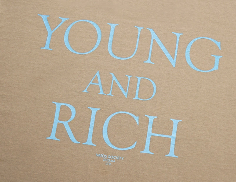 STIGMA(スティグマ)  22 YOUNG&RICH OVERSIZED LONG SLEEVES T-SHIRTS BEIGE