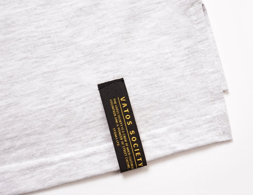 STIGMA(スティグマ)  22 YOUNG&RICH OVERSIZED LONG SLEEVES T-SHIRTS WHITE MELANGE