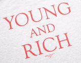 STIGMA(スティグマ)  22 YOUNG&RICH OVERSIZED LONG SLEEVES T-SHIRTS WHITE MELANGE