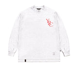 STIGMA(スティグマ)  22 YOUNG&RICH OVERSIZED LONG SLEEVES T-SHIRTS WHITE MELANGE