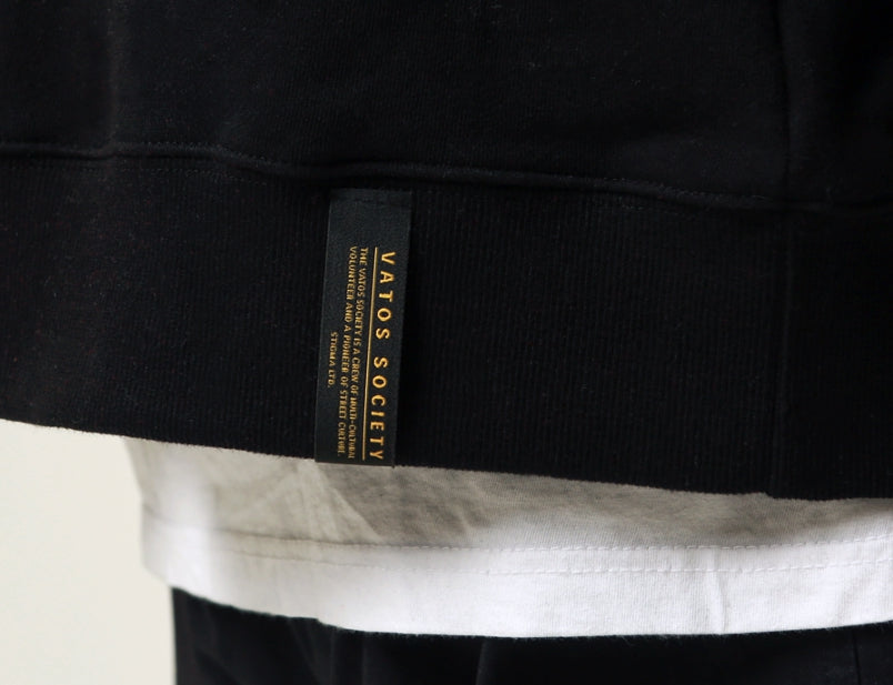 STIGMA(スティグマ) STIGMA X HRTM OVERSIZED MEDIUM SWEAT HOODIE BLACK