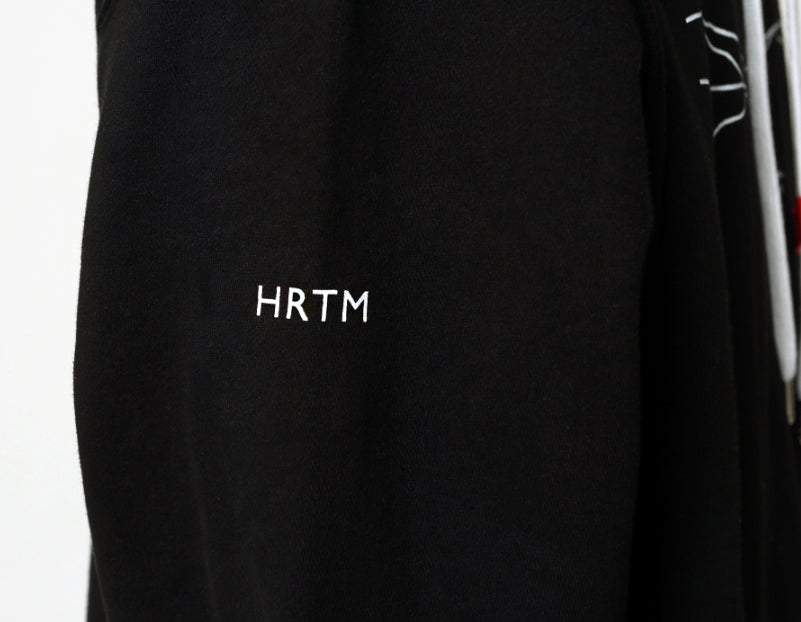 STIGMA(スティグマ) STIGMA X HRTM OVERSIZED MEDIUM SWEAT HOODIE BLACK