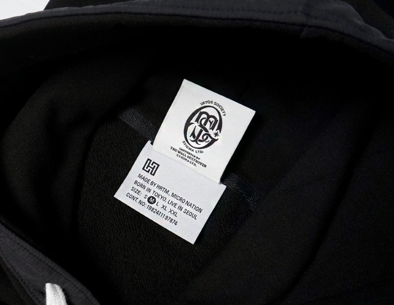 STIGMA(スティグマ) STIGMA X HRTM OVERSIZED MEDIUM SWEAT HOODIE BLACK