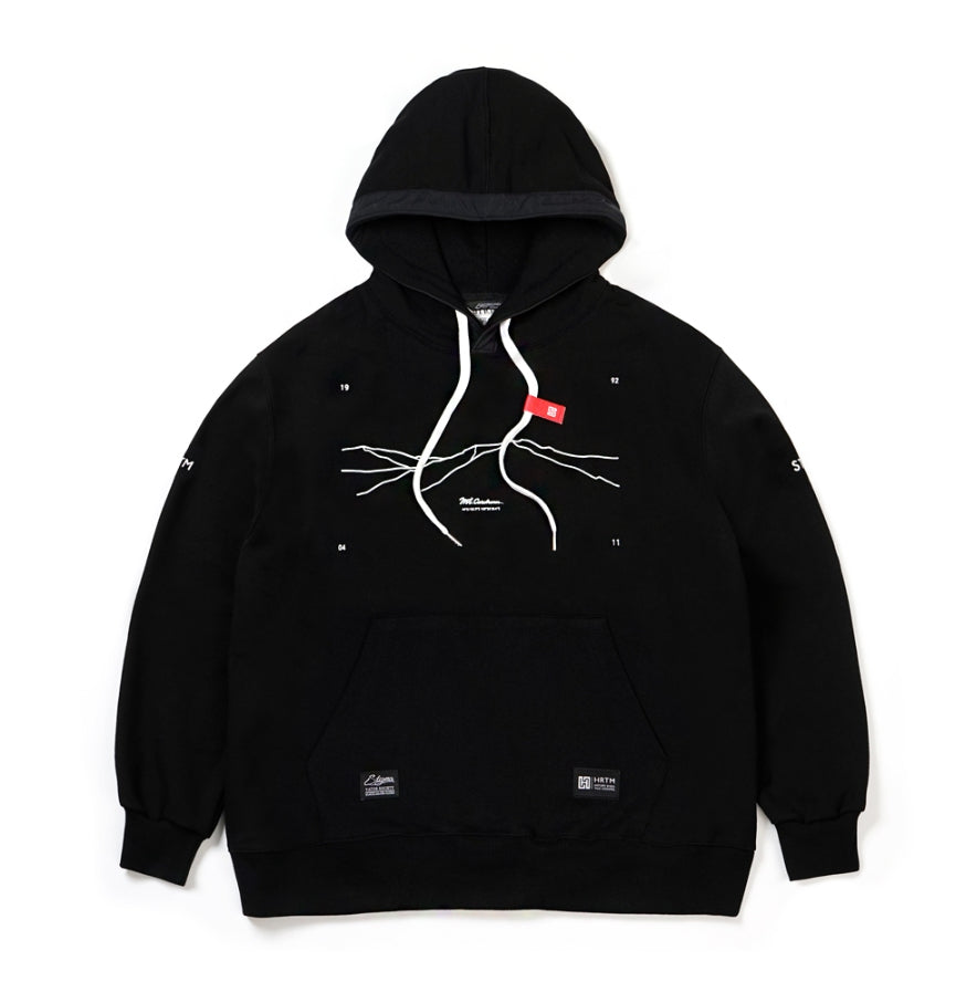 STIGMA(スティグマ) STIGMA X HRTM OVERSIZED MEDIUM SWEAT HOODIE BLACK