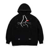 STIGMA(スティグマ) STIGMA X HRTM OVERSIZED MEDIUM SWEAT HOODIE BLACK