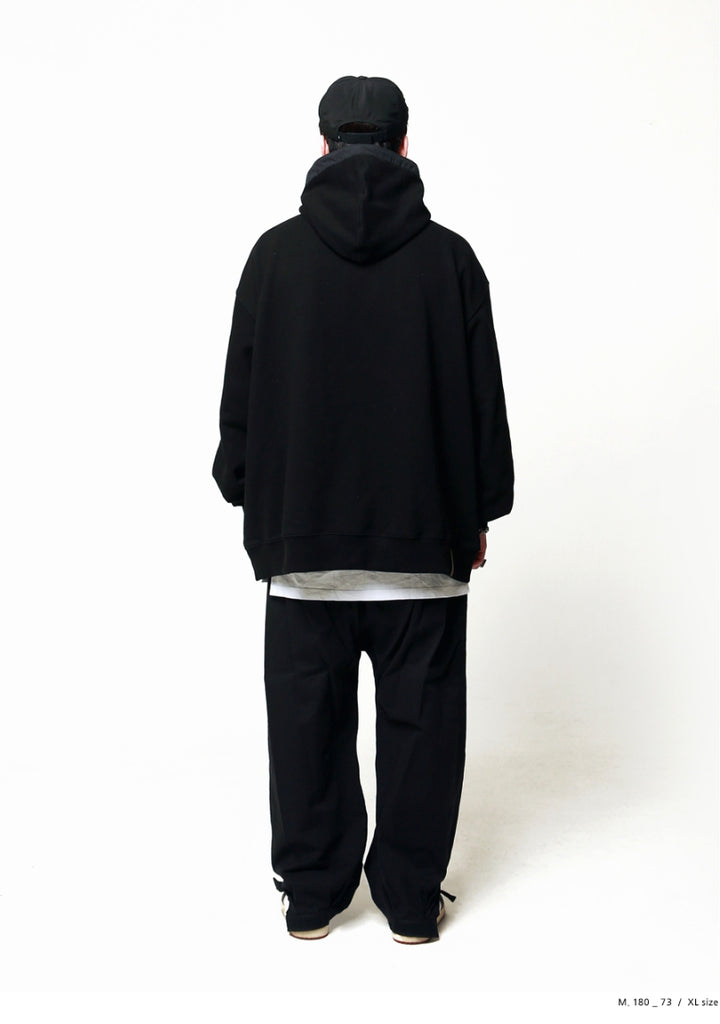 STIGMA(スティグマ) STIGMA X HRTM OVERSIZED MEDIUM SWEAT HOODIE BLACK