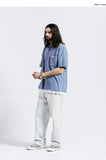 セイントペイン(SAINTPAIN) SP OVER FIT PK SHIRTS-SKY BLUE