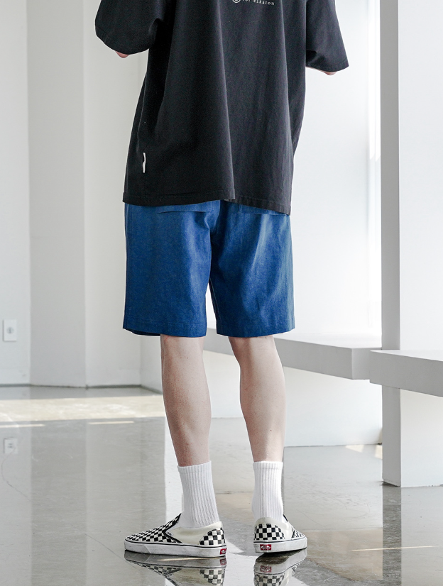 EZKATON (エズカートン) Miracle Short Pants Navy STSP6591