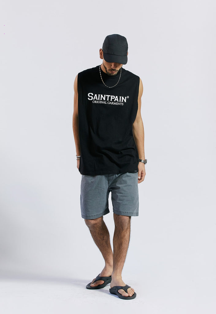 セイントペイン(SAINTPAIN) SP COTTON WASHING SHORTS-CHARCOAL