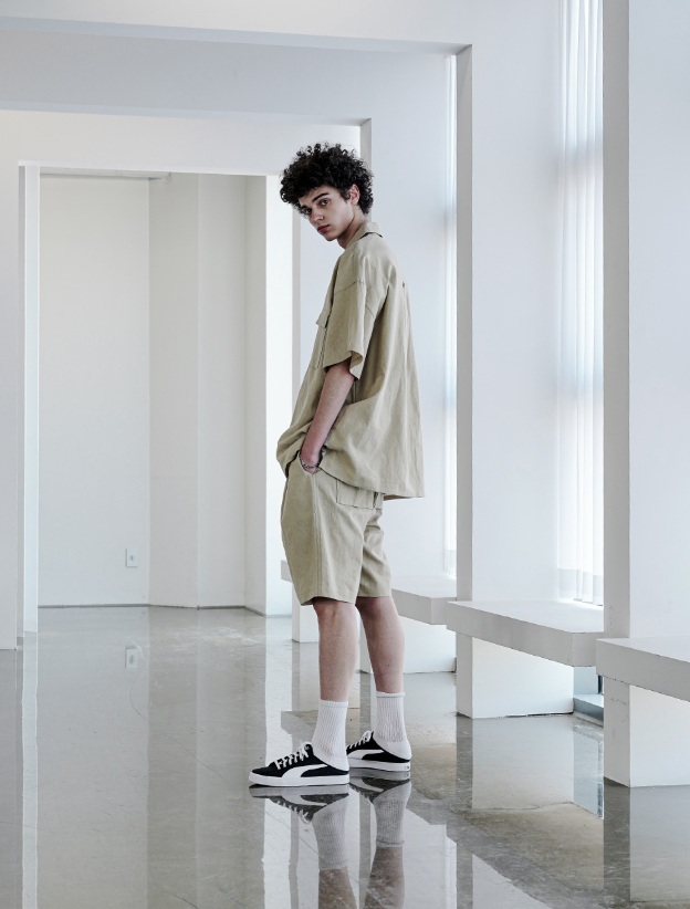 EZKATON (エズカートン) Miracle Short Pants Beige STSP6591