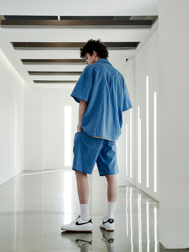 EZKATON (エズカートン) Miracle Short Pants Blue STSP6591