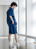 EZKATON (エズカートン) EZ Miracle Short Sleeve Shirt Navy STSS6590