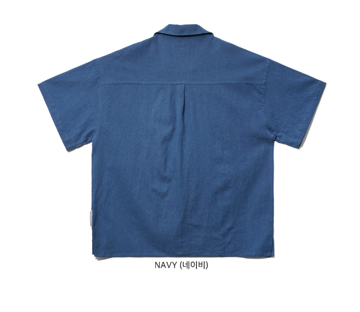 EZKATON (エズカートン) EZ Miracle Short Sleeve Shirt Navy STSS6590