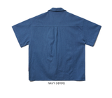 EZKATON (エズカートン) EZ Miracle Short Sleeve Shirt Navy STSS6590