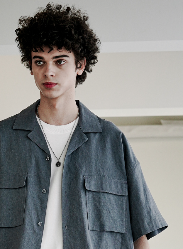 EZKATON (エズカートン) EZ Miracle Short Sleeve Shirt Deep Gray STSS6590
