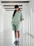 EZKATON (エズカートン) EZ Miracle Short Sleeve Shirt Mint STSS6590