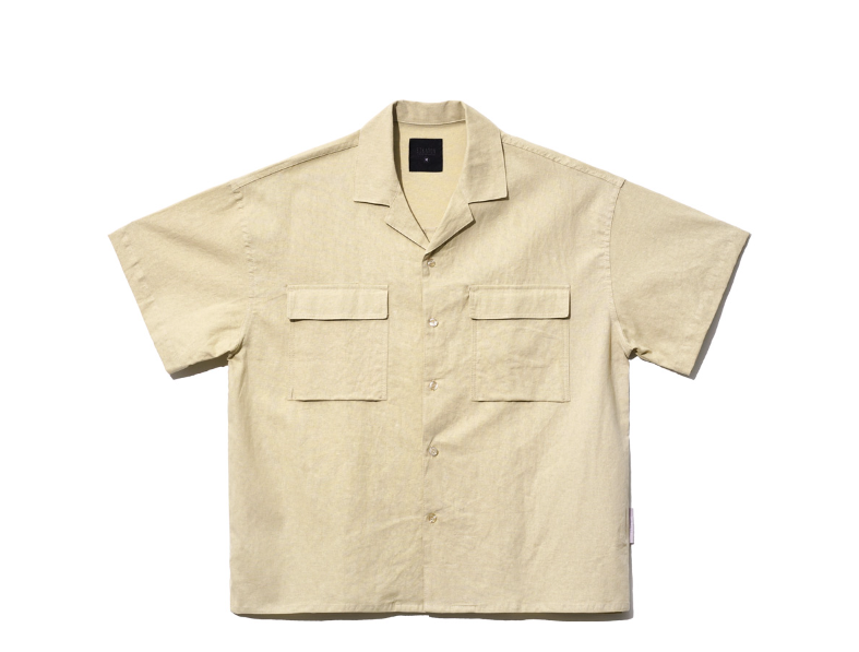 EZKATON (エズカートン) EZ Miracle Short Sleeve Shirt Beige STSS6590