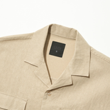 EZKATON (エズカートン) EZ Miracle Short Sleeve Shirt Beige STSS6590