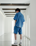 EZKATON (エズカートン) EZ Miracle Short Sleeve Shirt Blue STSS6590
