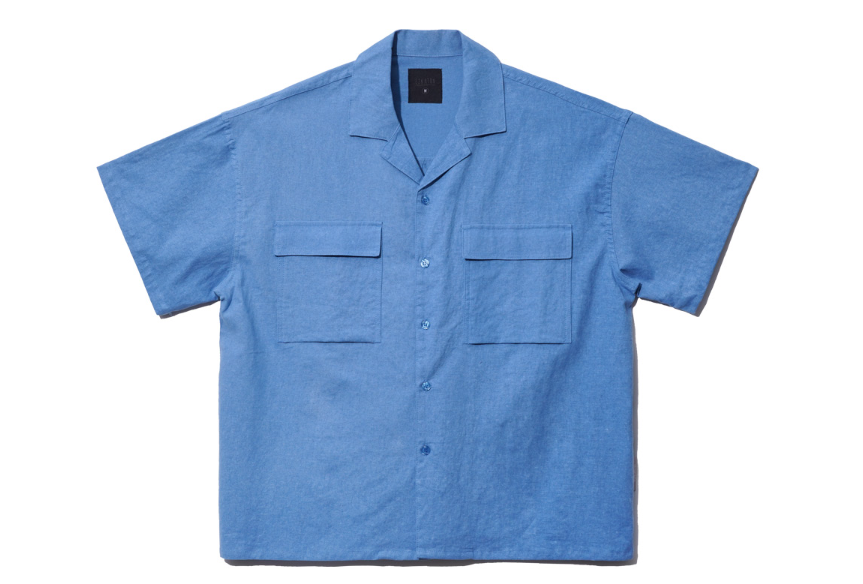 EZKATON (エズカートン) EZ Miracle Short Sleeve Shirt Blue STSS6590