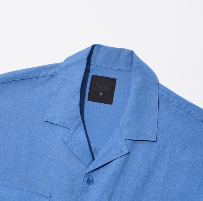 EZKATON (エズカートン) EZ Miracle Short Sleeve Shirt Blue STSS6590