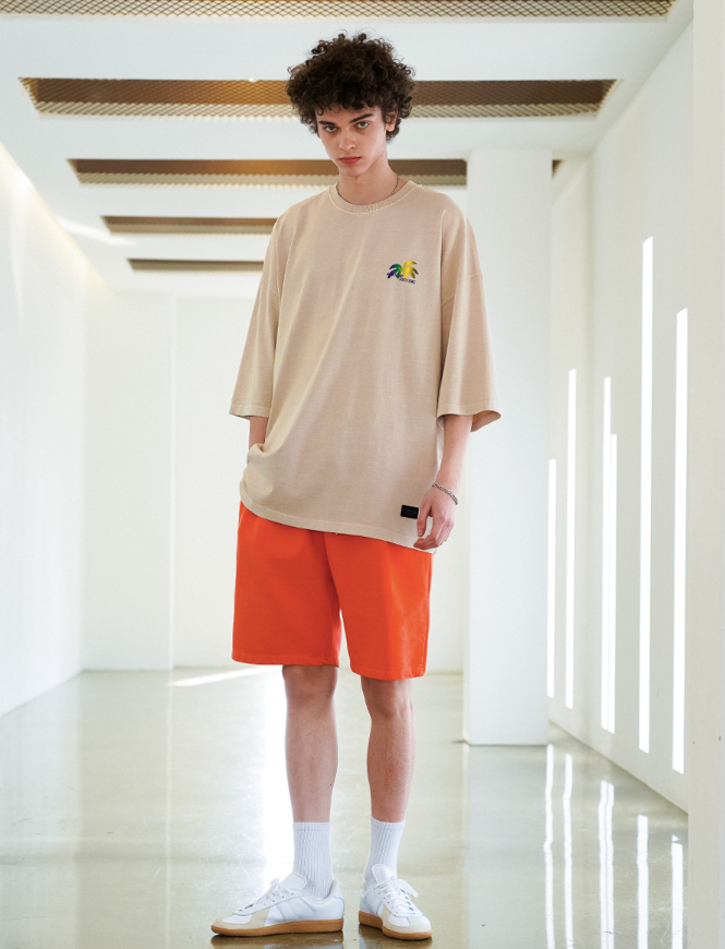 EZKATON (エズカートン) Fleet Pigment Washing Training Short Pants Deep Pitch YMSP6602