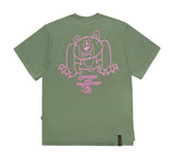 STIGMA(スティグマ) 22 INSANE BEAR OVERSIZED T-SHIRTS JUNGLE GREEN