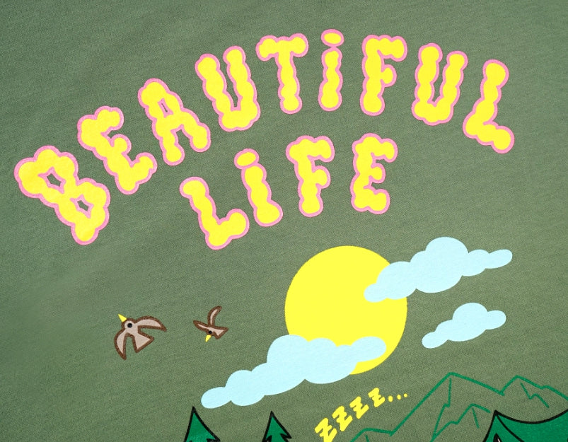 STIGMA(スティグマ) 22 BEAUTIFUL LIFE OVERSIZED T-SHIRTS JUNGLE GREEN