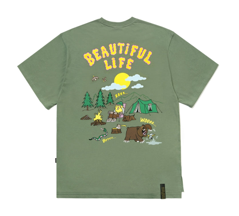 STIGMA(スティグマ) 22 BEAUTIFUL LIFE OVERSIZED T-SHIRTS JUNGLE GREEN