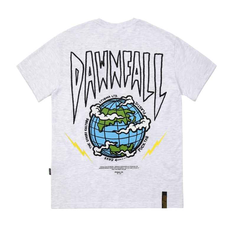 STIGMA(スティグマ) 22 DAWNFALL STANDARD FIT T-SHIRTS WHITE MELANGE