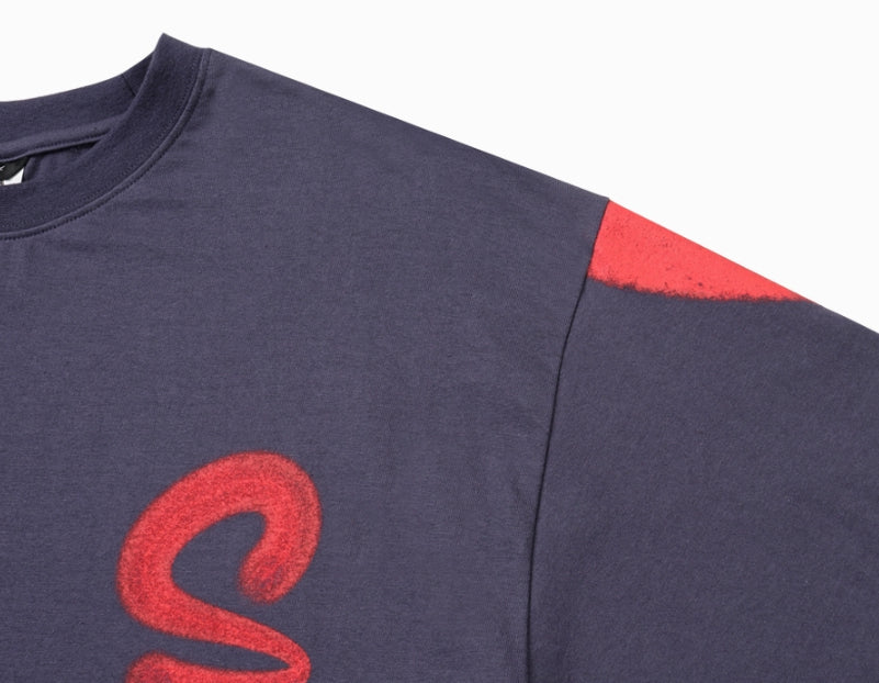 STIGMA(スティグマ) 22 DRIP OVERSIZED T-SHIRTS PURPLE GREY