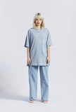 セイントペイン(SAINTPAIN) SP OVER FIT BASIC POCKET T SHIRTS-SKY BLUE