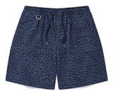 セイントペイン(SAINTPAIN) SP DENIM LEOPARD SHORTS-DEEP BLUE