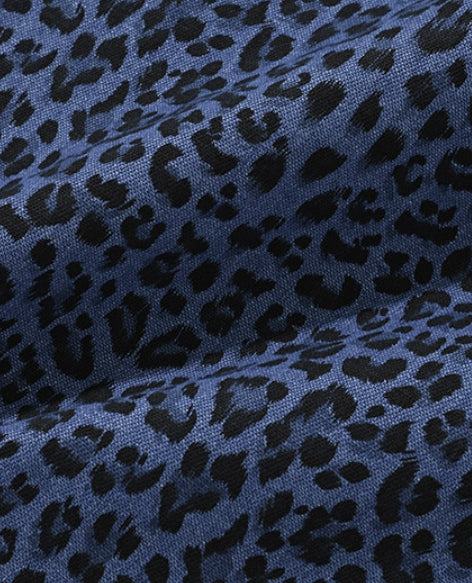 セイントペイン(SAINTPAIN) SP DENIM LEOPARD SHORTS-DEEP BLUE