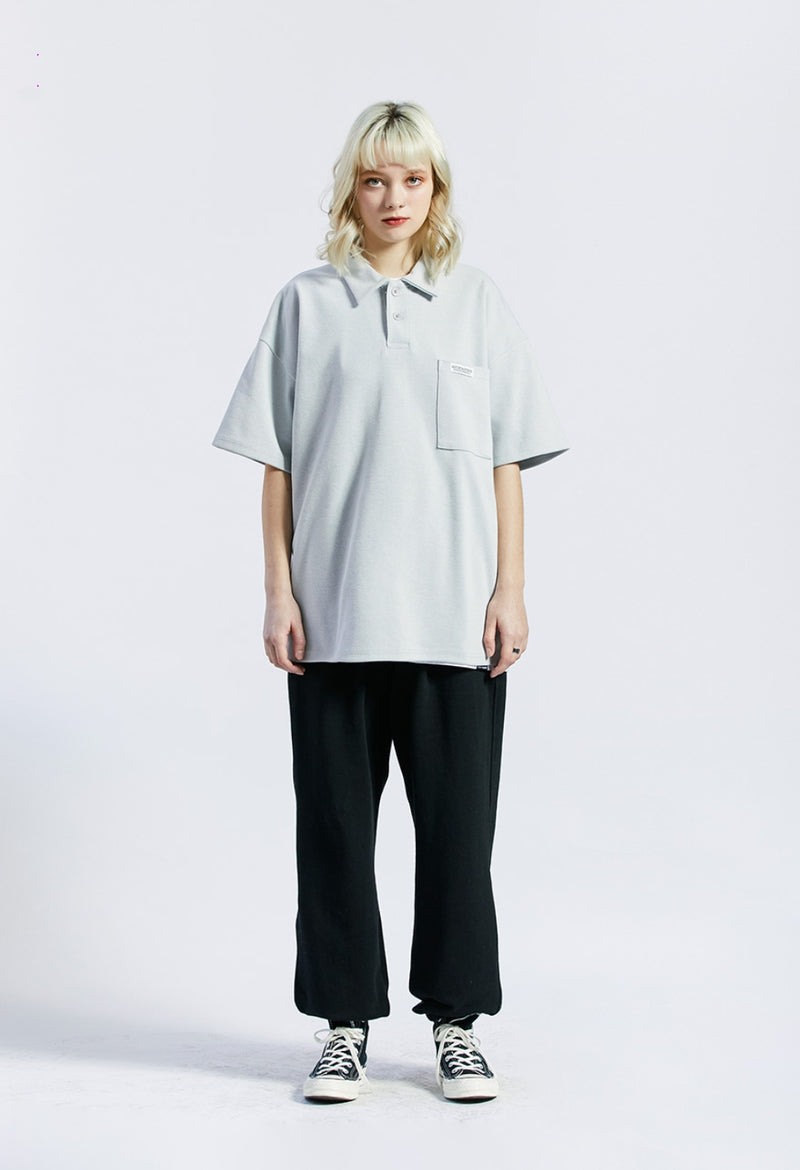 セイントペイン(SAINTPAIN) SP OVER FIT PK SHIRTS-GRAY