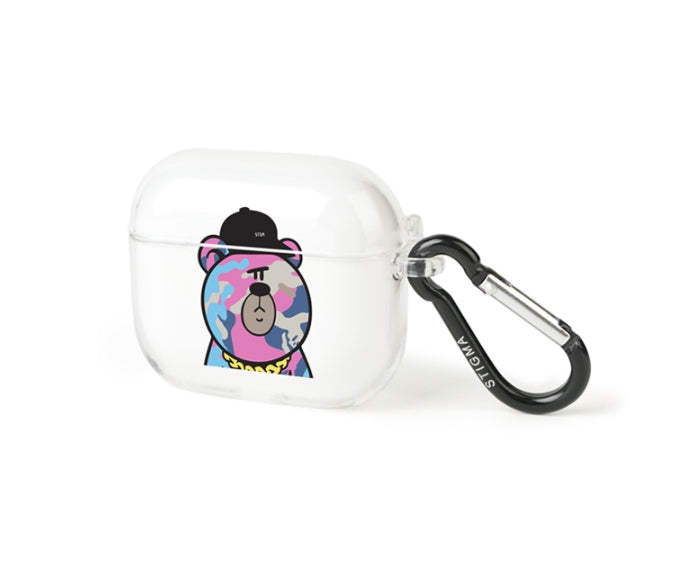 STIGMA(スティグマ) AirPods 3rd Generation CASE CAMOUFLAGE BEAR PINK CLEAR