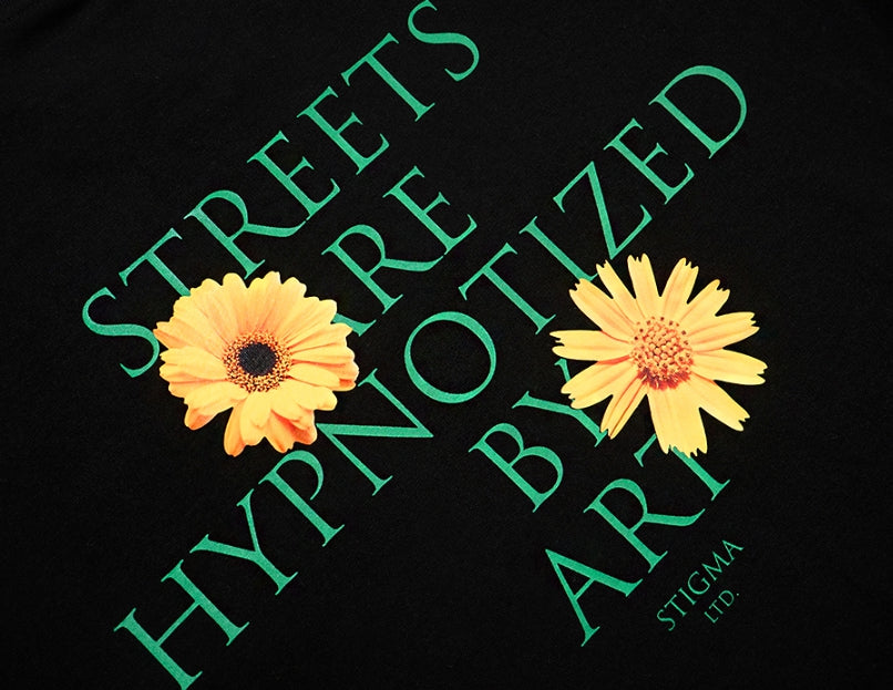 STIGMA(スティグマ) 22 FLOWER STANDARD FIT T-SHIRTS BLACK