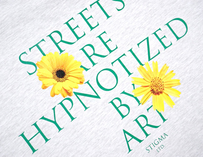 STIGMA(スティグマ) 22 FLOWER STANDARD FIT T-SHIRTS WHITE MELANGE