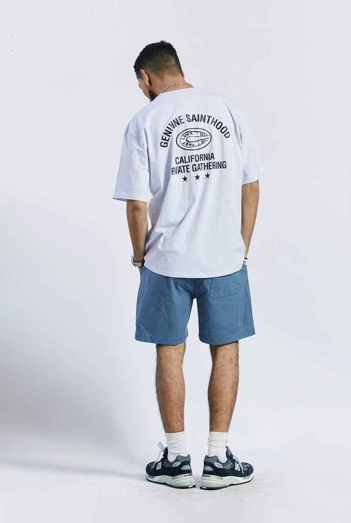 セイントペイン(SAINTPAIN) SP HORSE SHOE T SHIRTS-ASH MELANGE