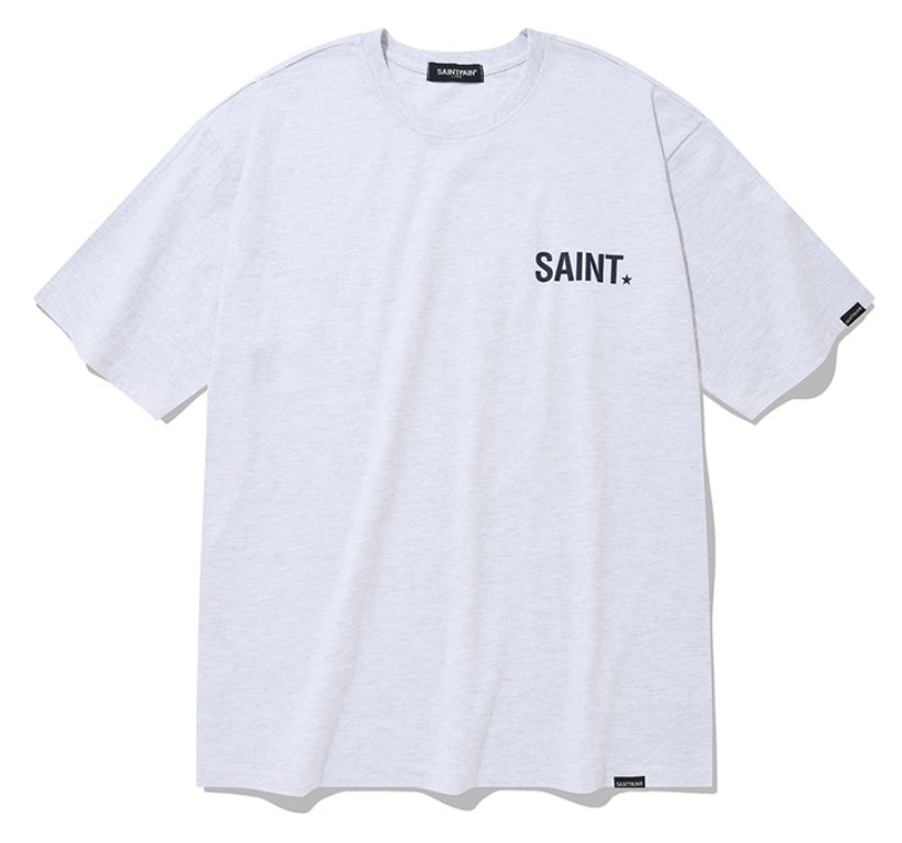セイントペイン(SAINTPAIN) SP HORSE SHOE T SHIRTS-ASH MELANGE