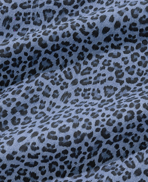 セイントペイン(SAINTPAIN) SP OVER FIT DENIM LEOPARD OPEN COLLAR SHIRTS-LIGHT BLUE