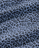 セイントペイン(SAINTPAIN) SP OVER FIT DENIM LEOPARD OPEN COLLAR SHIRTS-LIGHT BLUE